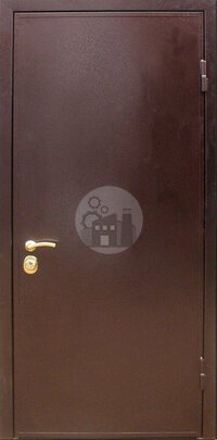 Антивандальная дверь без глазка, ламинат внутри-ДВ-161