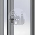 двустворчатая противопожарная дверь со стеклопакетами